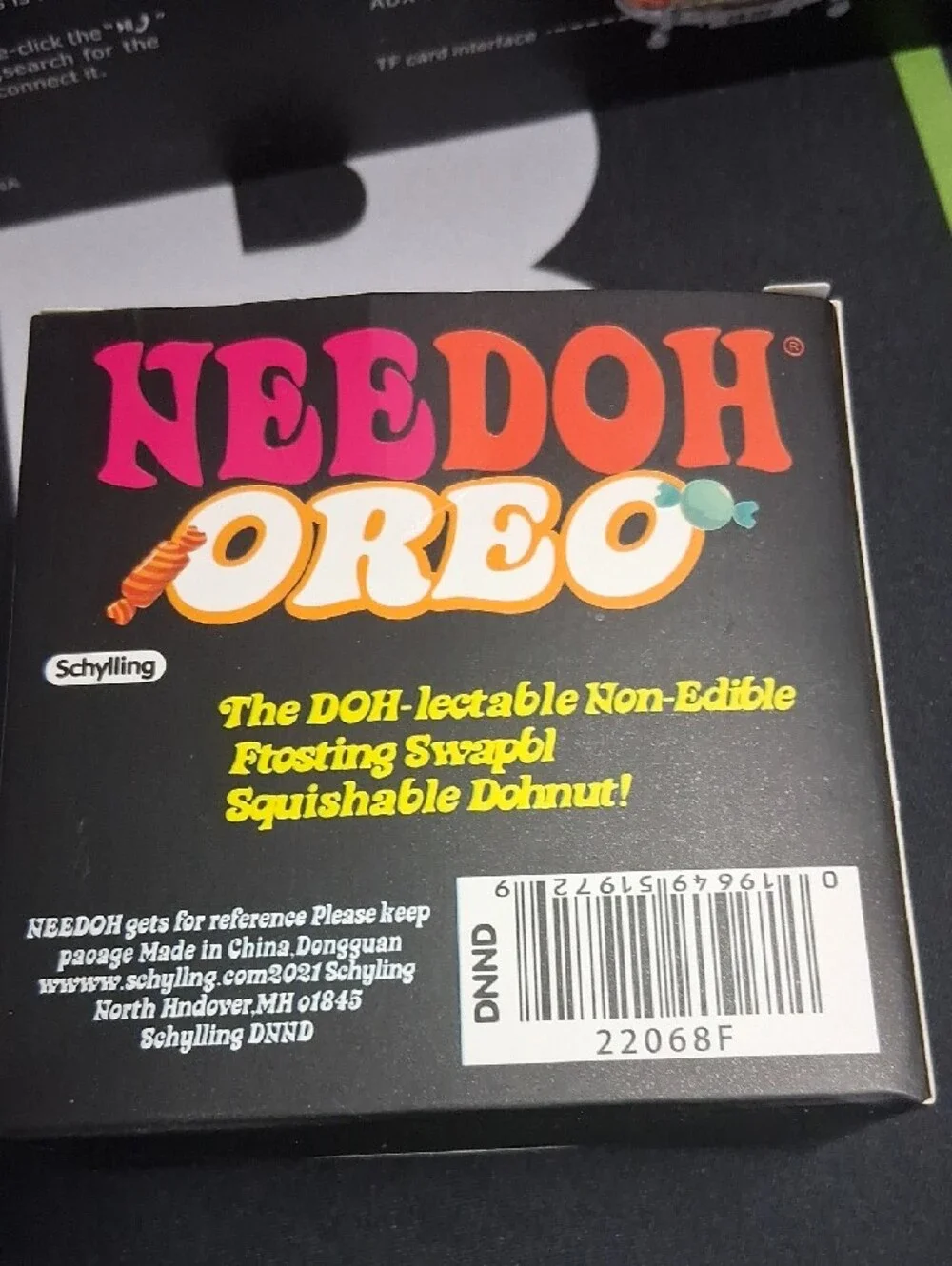 Needoh Oreo Pink Squishable Donut Toy